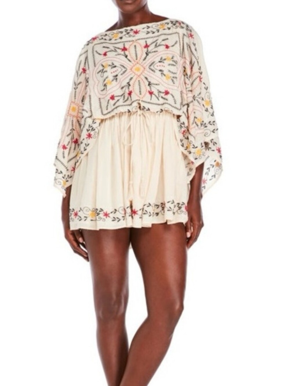 Free People Frida Embroidered MiniDress Size M